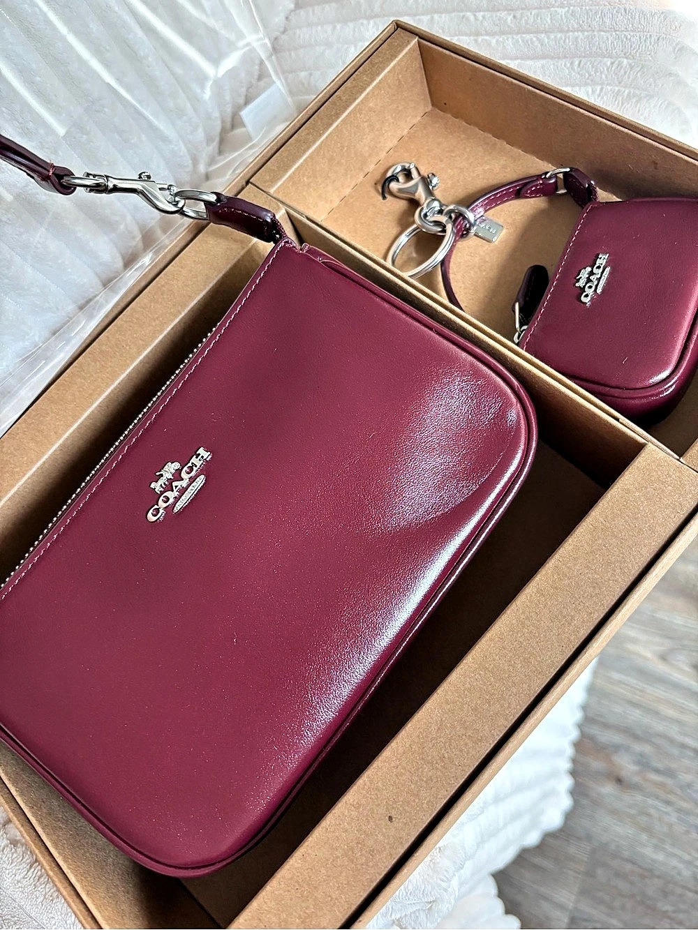 Coach Burgundy Hand Bag